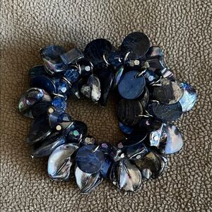 Elegant Blue Shell Bracelet